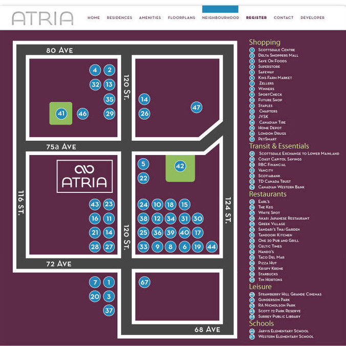 Atria location map 1