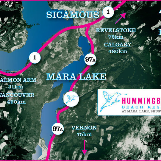Hummingbird Beach Resort location map 1