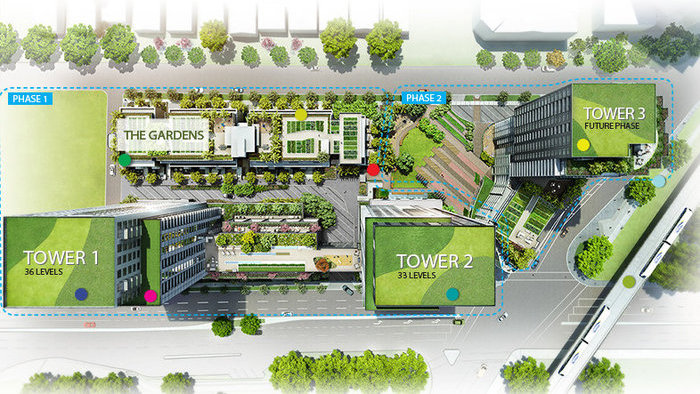 Wall Centre Central Park Gardens location map 2