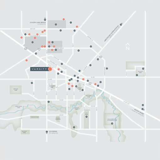 Varsity location map 1