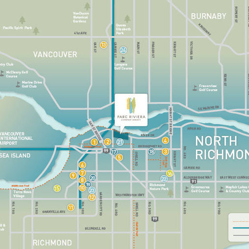 Parc Riviera location map 1
