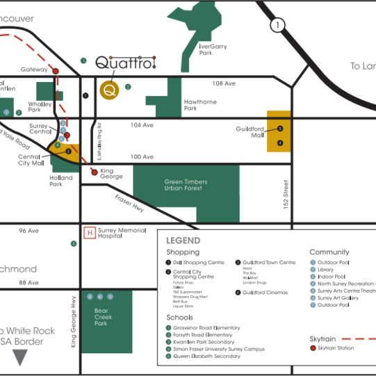 Quattro 2 location map 1