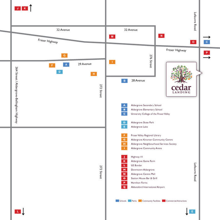 Cedar Landing location map 1