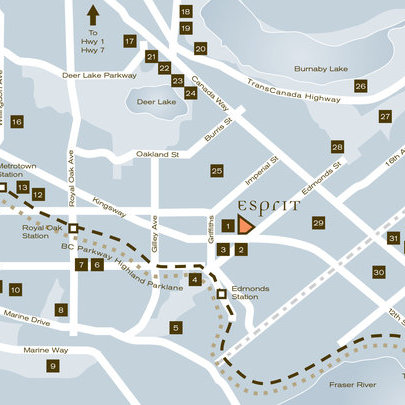 Esprit 2 location map 1