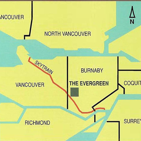 The Evergreen location map 1