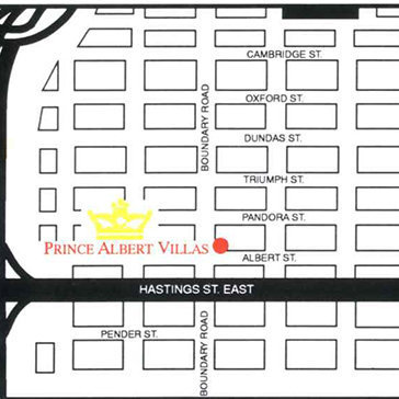 Prince Albert Villas location map 1