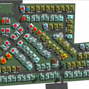 The Evergreens location map 1