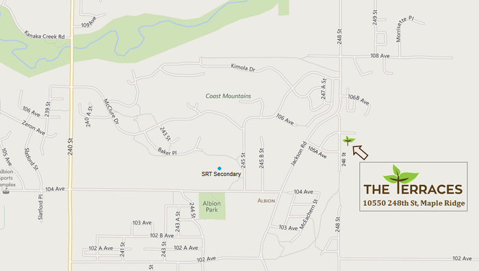 The Terraces location map 1