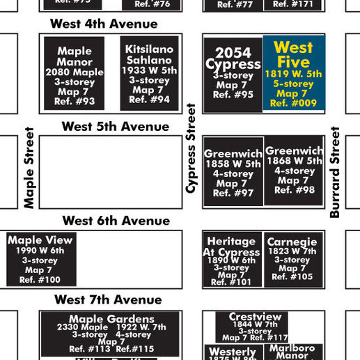 West Five location map 1