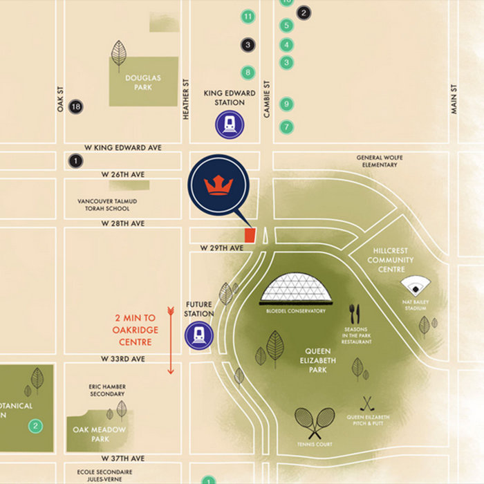 Monarch at QE Park location map 2
