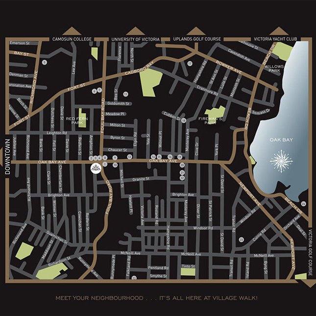 Village Walk Victoria location map 1