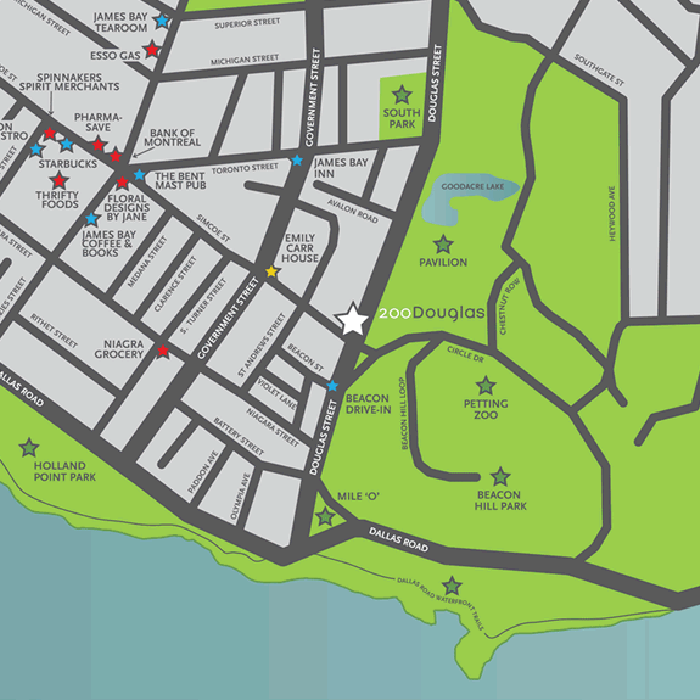 200 Douglas on the Park location map 1