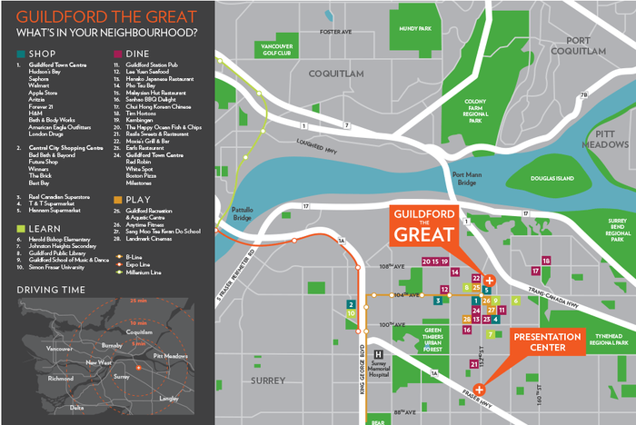 Guildford The Great location map 1