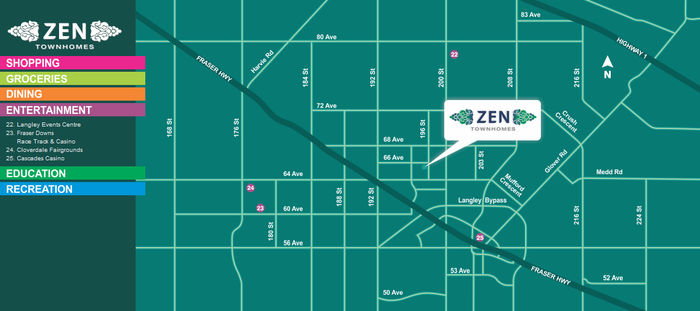 Zen Town Homes location map 3