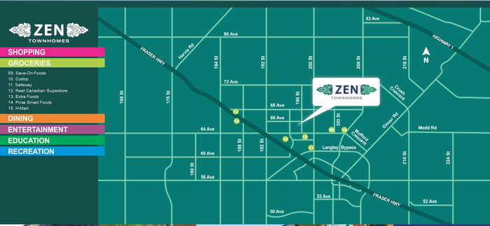 Zen Town Homes location map 4