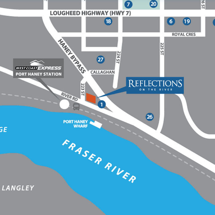 Reflections On The River location map 1