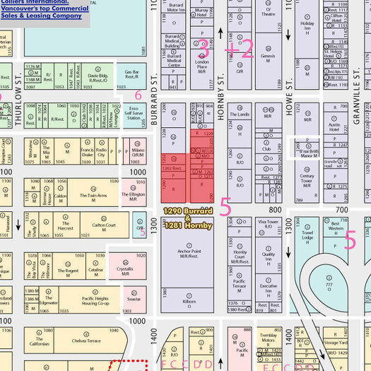 One Burrard Place location map 1