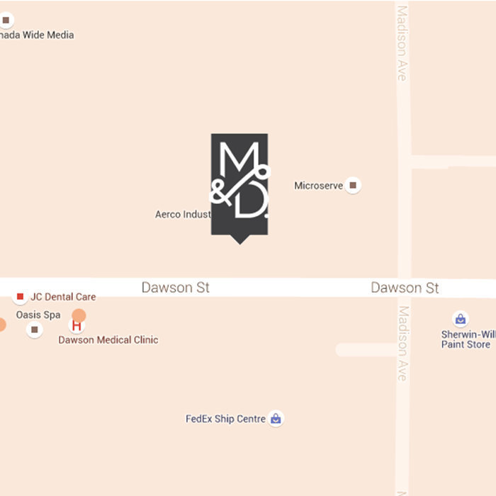 Madison & Dawson location map 1