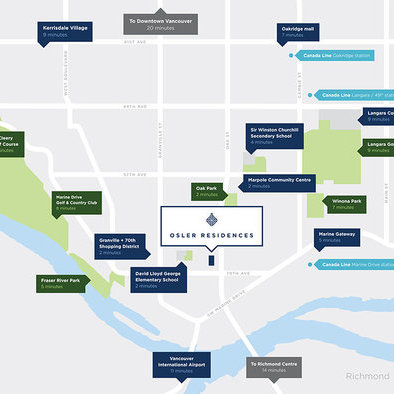 Osler Residences location map 1