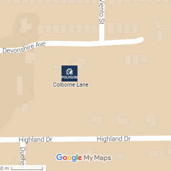 Colborne Lane location map 1