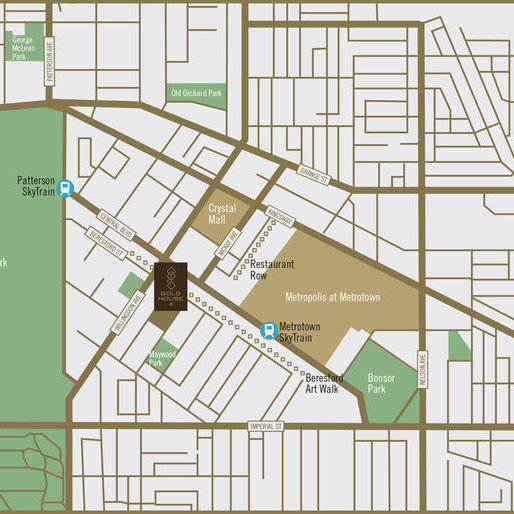 Gold House - South Tower location map 1