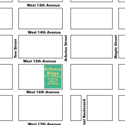 Arbutus Ridge location map 1