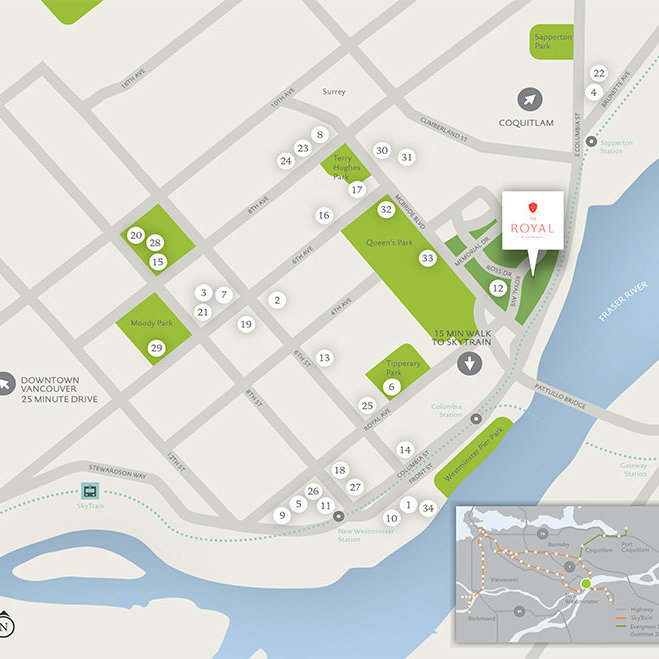 The Royal location map 1