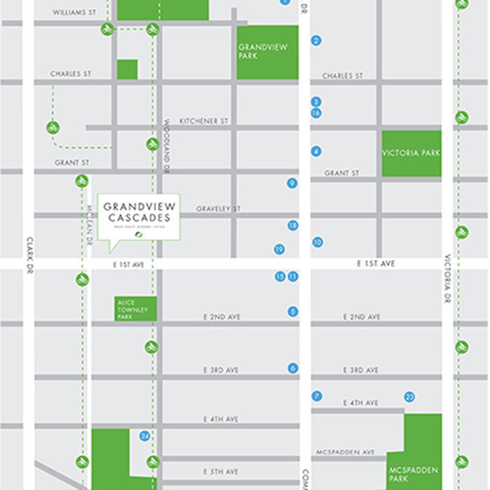 Grandview Cascades location map 1