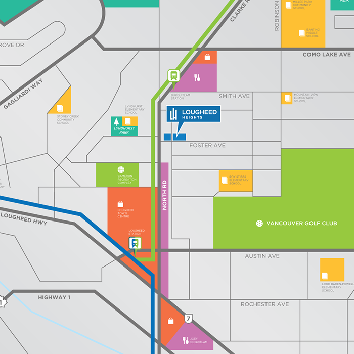 Marquee at Lougheed Heights location map 1