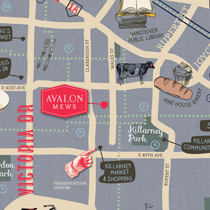 Avalon Mews location map 1