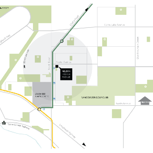 Nelson on Foster location map 1