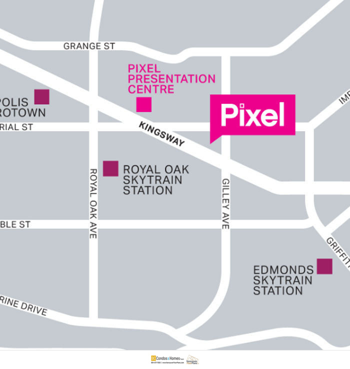 Pixel location map 1