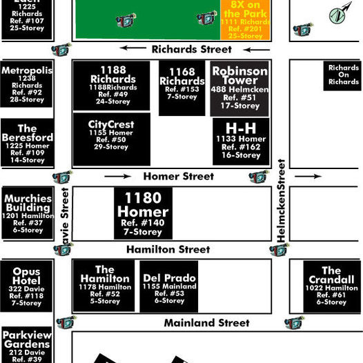 8X ON THE PARK location map 1