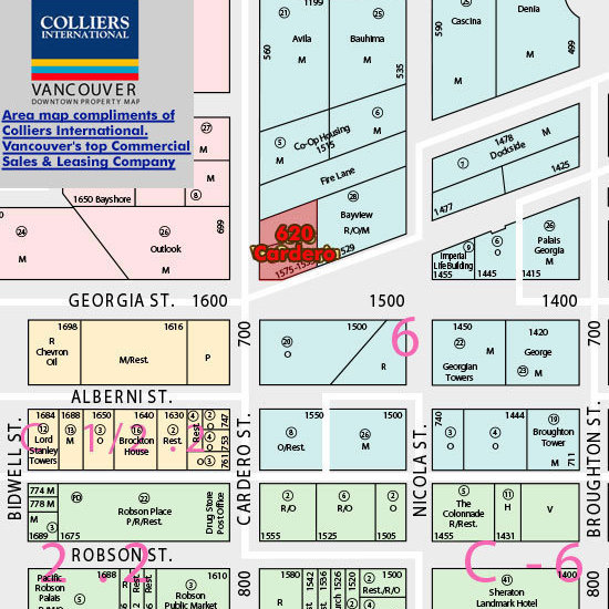 Cardero location map 2