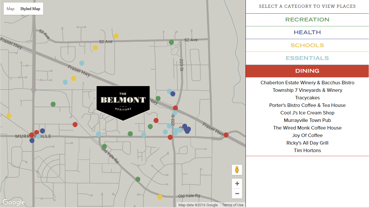 The Belmont location map 1
