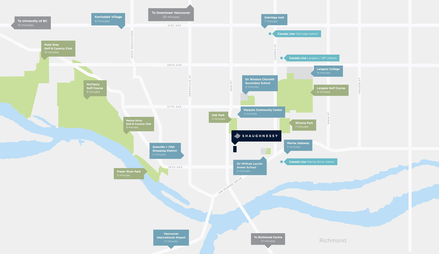 Shaughnessy Residences location map 2