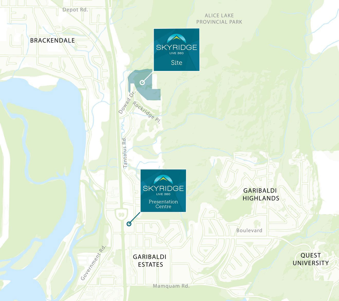Skyridge location map 2