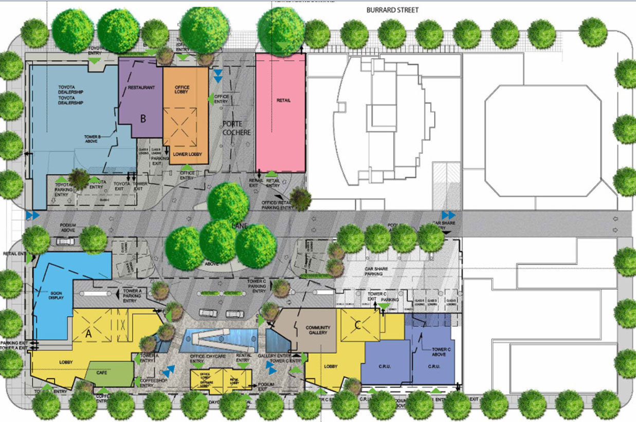 One Burrard Place location map 2
