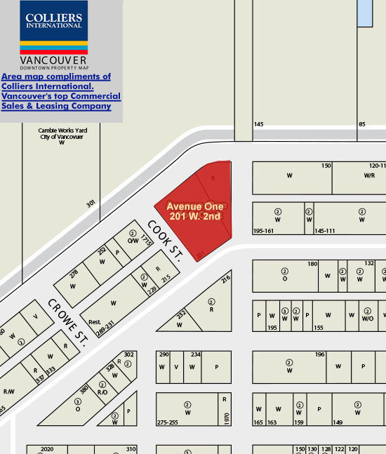 Avenue One location map 2