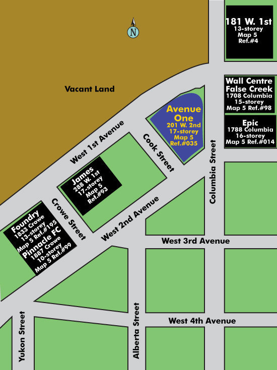 Avenue One location map 1
