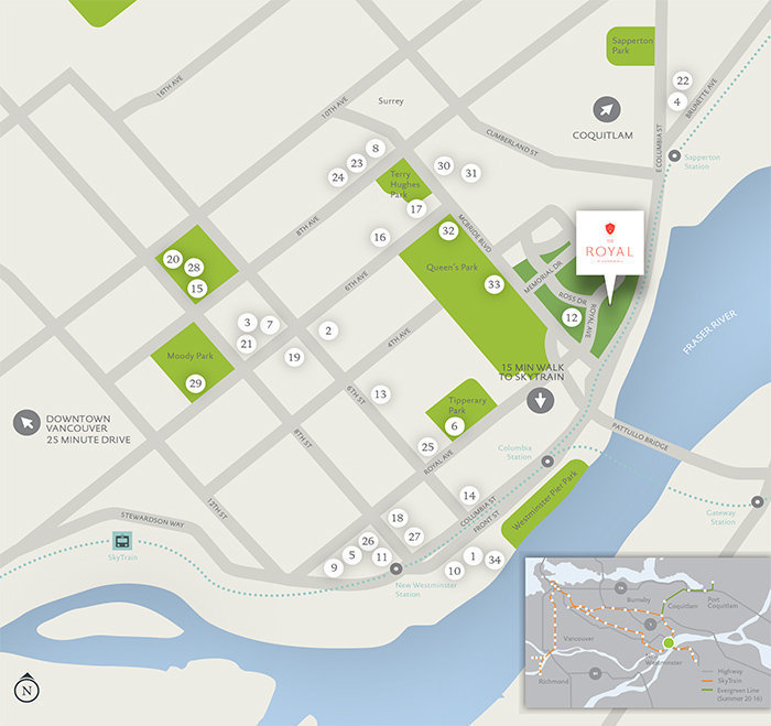 The Royal location map 1