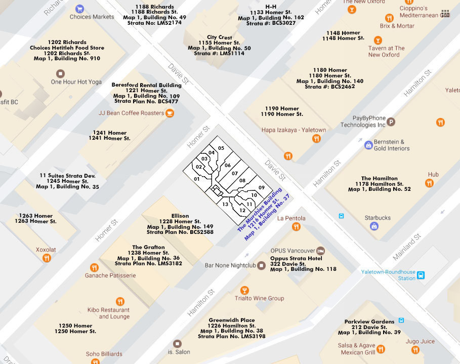 Murchies Building location map 2