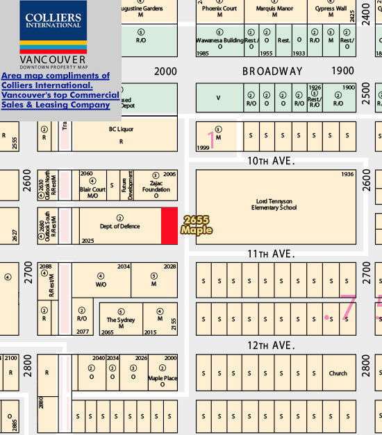 Eleven West location map 1