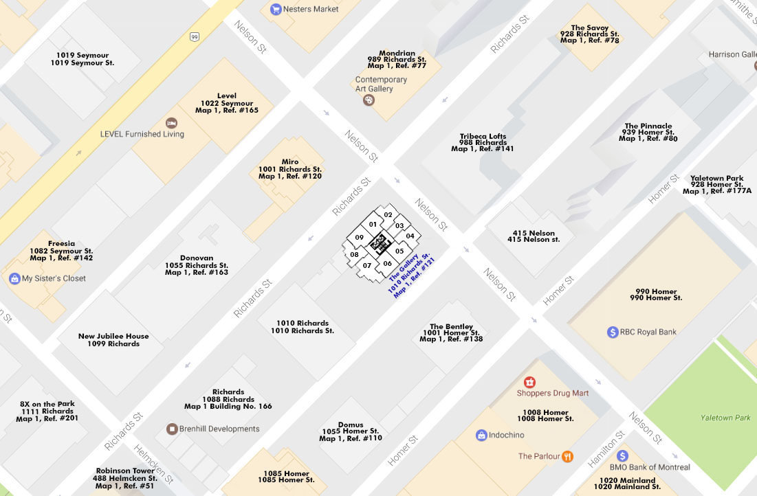 The Gallery location map 3
