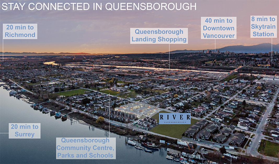 River at Queensborough location map 2