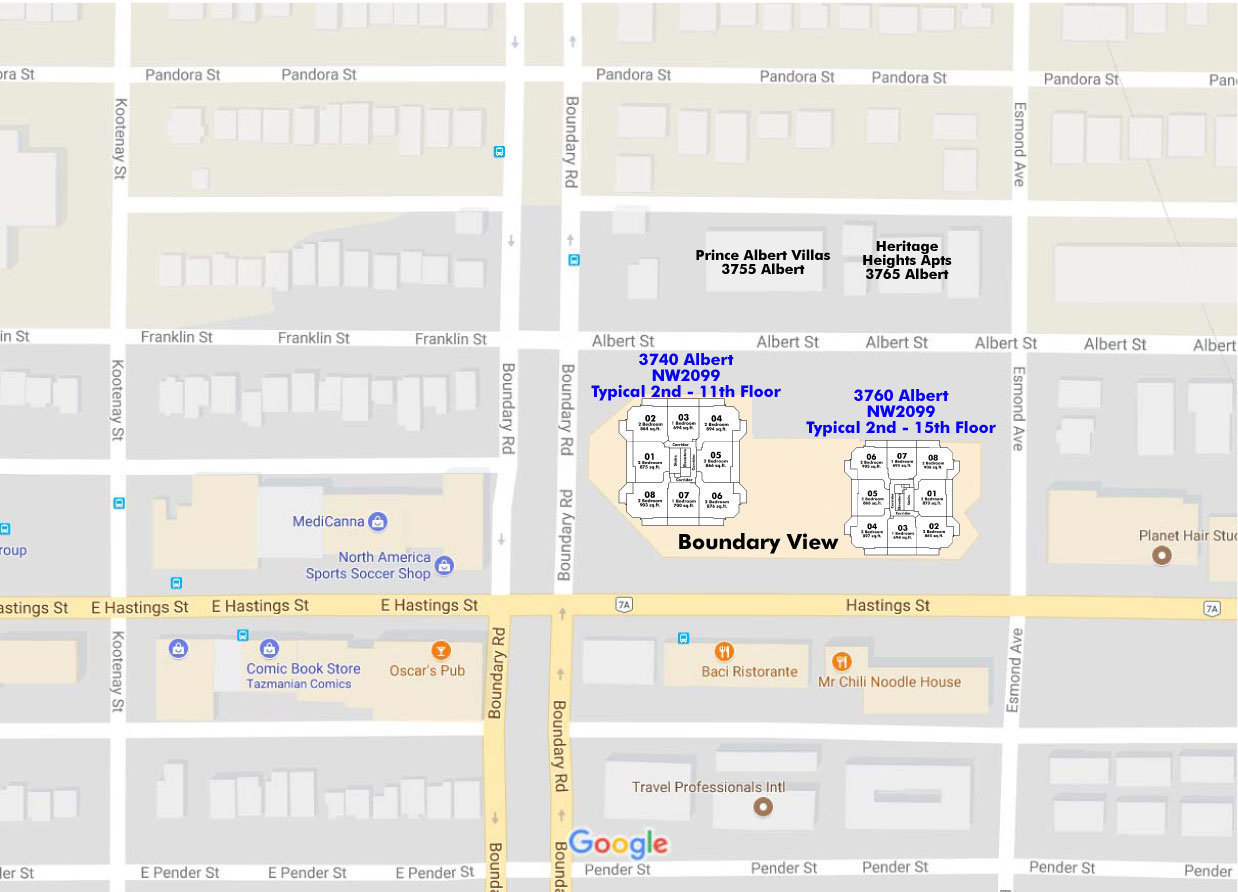 Boundary View location map 2