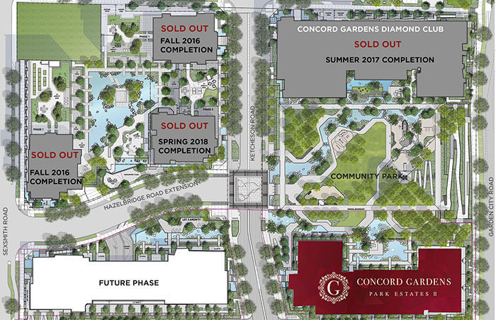 Concord Gardens West Tower location map 1