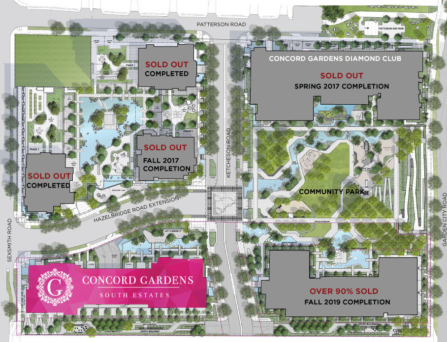 Concord Gardens South Estates location map 1