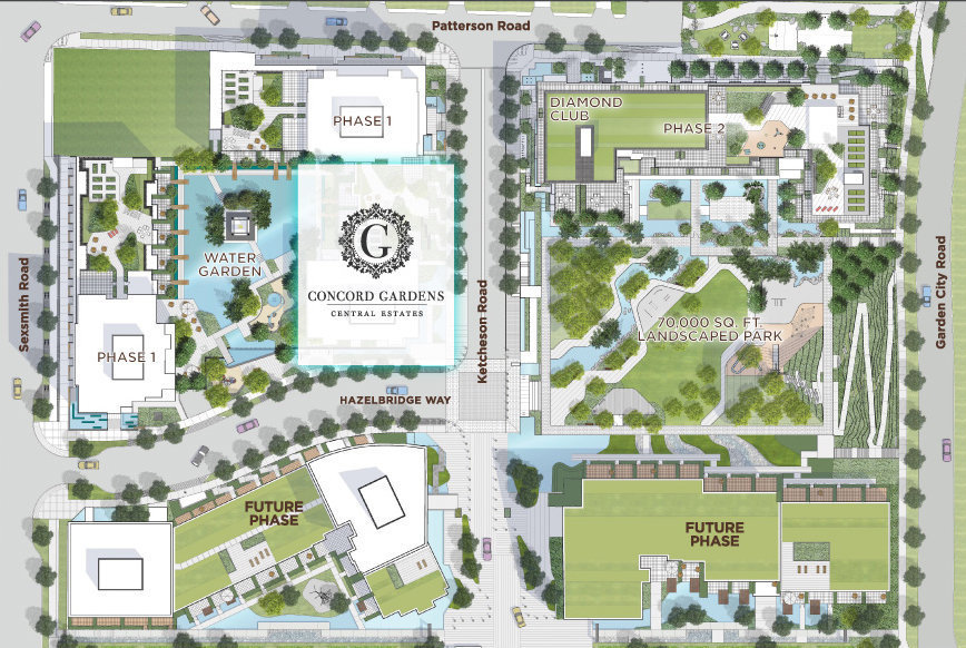 Concord Gardens Central Estates location map 1