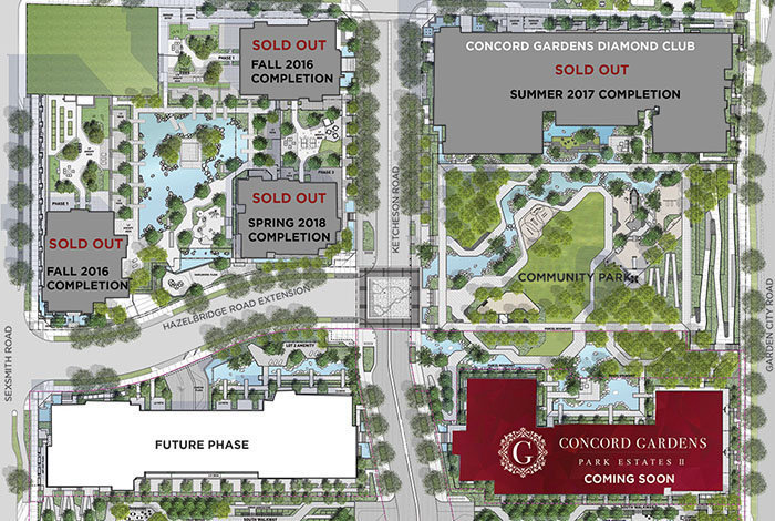 Concord Gardens Park Estates II location map 1